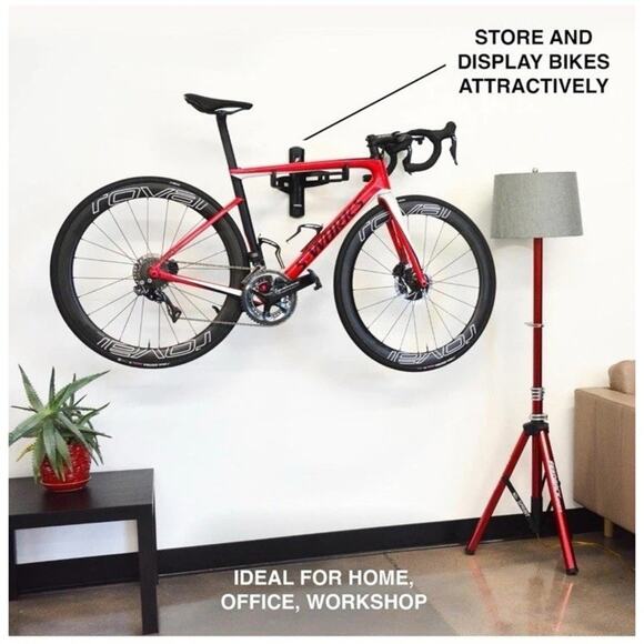 FEEDBACK SPORTS Velo Wall Rack 2D Bike Storage Bicycle Hangar Mount Adjustable - Picture 4 of 5